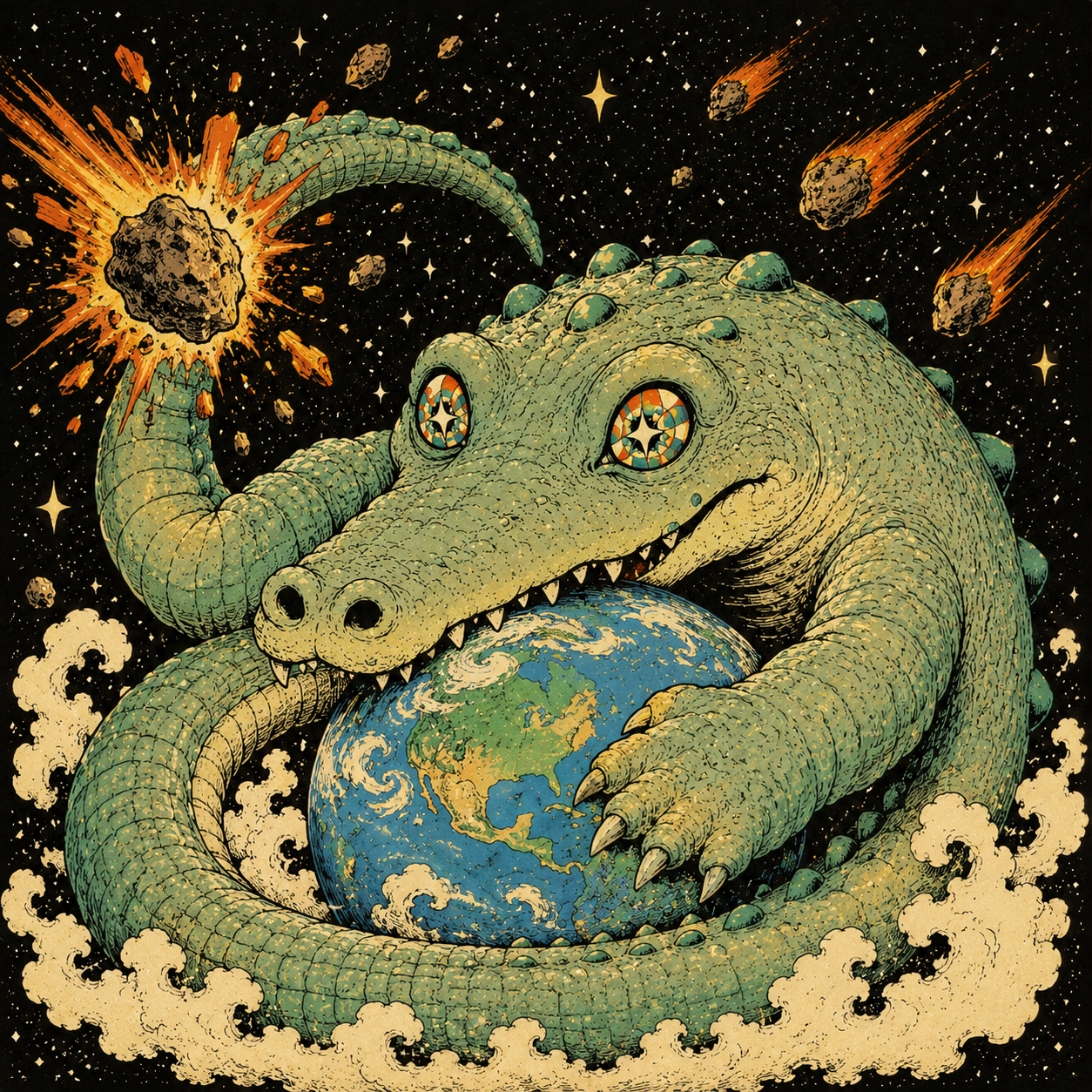 CROCOZMO protecting the planet from meteors